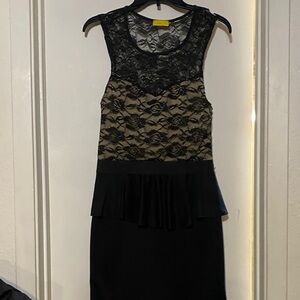 Elegant Black Lace Dress